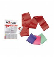 V3-Tec fitness stretch band extra strong 15x200 cm rood 