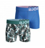 Björn Borg Summer Palm boxershort 2-pack heren blauw/groen
