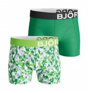 Björn Borg Abstract Animal boxershorts 2-pack heren groen/zwart