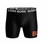 Bjorn Borg LA Performance boxershort 1-pack heren zwart/oranje