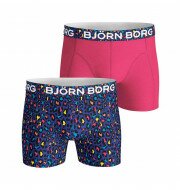 Björn Borg Energy Leo boxershorts 2-pack heren blauw/roze