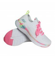 Skechers Solar Fuse sneakers meisjes wit/roze 