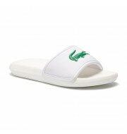 Lacoste Croco Slide slippers heren wit/groen