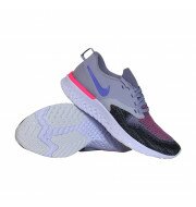 Nike Odyssey React 2 Flyknit hardloopschoenen dames paars/grijs/roze