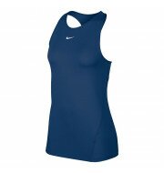 Nike Pro Mesh All Over tanktop dames donker blauw 