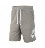 Nike Sportswear FT Alumni short heren grijs/wit