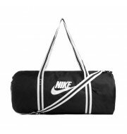 Nike Heritage Duffle sporttas zwart/wit