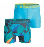 Björn Borg Leaf boxershorts 2-pack heren blauw/marine