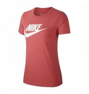 Nike Essential Icon Futura shirt dames rood/wit