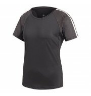 adidas 3-Stripes Training shirt dames zwart/wit