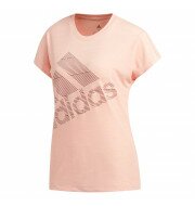 adidas BOS shirt dames licht roze/wit