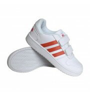 adidas Hoops 2.0 CMF sneakers meisjes wit/koraal