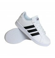adidas Grand Court sneakers jongens wit/zwart
