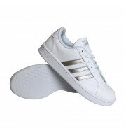 adidas Grand Court sneakers dames wit/zilver 