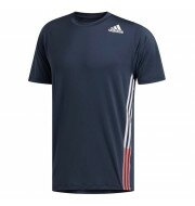 adidas FreeLift 3-Stripes shirt heren marine/rood