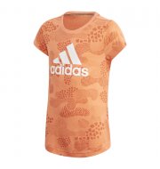 adidas Must Haves Graphic shirt meisjes oranje/wit 