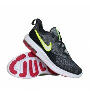 Nike Air Max Sequent 4 (GS) sneakers jongens antraciet/lime 
